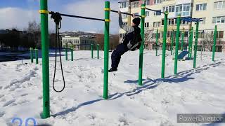 Тренировка подтягиваний с дополнительным весом. 26.04.21 г.