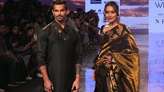 Bipasha Basu Walks On Ramp With Her Husband In Lakme Fashion Week