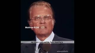 You cannot serve two masters - Billy Graham short message #shorts #billygraham #joy