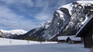 Der Reiseblogger auf der Loipe am großen Ahornboden