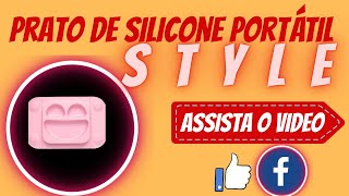 (MAMÃE!) Prato de Silicone Portátil para bebe. YtLwE61m.