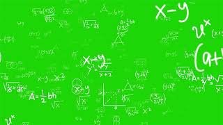 200 IQ Math Background Greenscreen effect Chromakey 4K | Copyright free