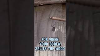 Drill Hack: Stop Wood Splitting When Screwing