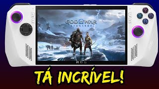 TÁ BONITO!!! Veja God Of War Ragnarok no Asus Rog Ally Z1 Extreme