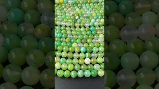 8mm green agate beads  #diybeads #jewelrybeads #springcolor #summercolor