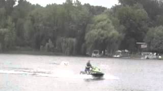 Swan Attacks Jetskier