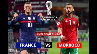 France vs Morocco Semi Finals || soccer Prediction  ( Qatar 2022 World Cup) France beat Morocco