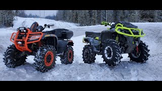 Can am Outlander 850 Xmr + Arctic Cat Mudpro 700 (Winter ride) First ride of 2021