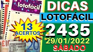 Lotofácil 2435. Dicas e Análises para Hoje 29/01.