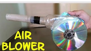 how to make powerful air blower from DC motor at home