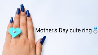 Mother's Day gift idea. How to make ring mother's day. DIY paper ring. Paper gift idea. #Shorts.