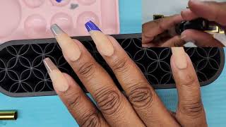 Beginner Nail Art with Half French Swoop Plus Unbox Madam Glams 2022 Advent Calendar Box