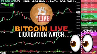 🔴 Bitcoin LIVE Chart & Liquidation Watch