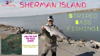 Sherman Island Sacramento River Delta Striped bass fishing.