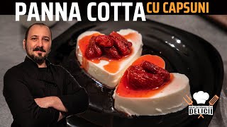 Panna Cotta italiana: Deliciu estival cu vanilie și capsuni proaspete!