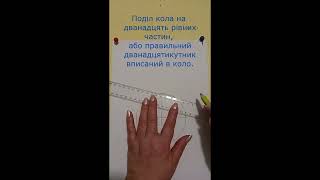 Поділ кола на дванадцять рівних частин