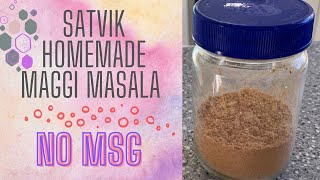 No Onion Garlic Homemade Maggi Masala Recipe/How To Make No MSG Maggi Masala/Satvik Food Recipes