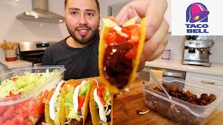 TACOBELL'S HARD SHELL TACOS MUKBANG + Copycat Recipe Cook with me