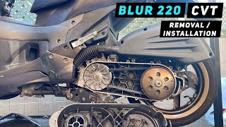 Genuine Blur 220 — Снятие/установка вариатора — PGO G-Max | Вещи для скутеров Митча