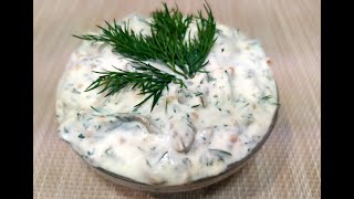 Вкуснейший соус  Тартар с солеными огурцами за 2 минуты / Tartar Sauce with Pickled Cucumbers