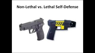 Non-Lethal vs. Lethal Self-Defense