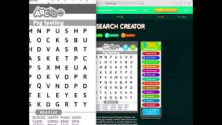 How to create a Word Search Puzzle to print out for kids to learn