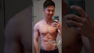 MEAT-EATER vs VEGAN: 2012 to 2021 #shorts #vegan #muscle #transformation