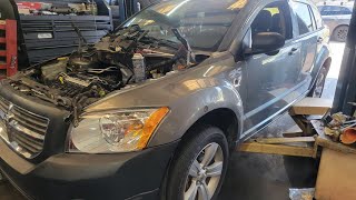 2011 Dodge Caliber Engine locked up no belt and plugs off warranty claim inspection video #Karcheckz