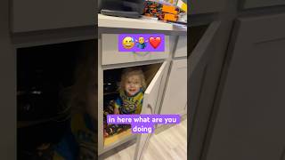 Baby playing in the cabinets 😅🤷‍♂️❤️