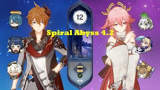 Childe National & Yae Miko Quicken | Spiral Abyss 4.2 Floor 12 9 Stars | Genshin Impact