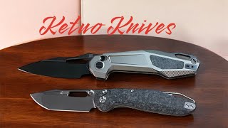 Great Button Operated Liner Lock Knives! Ketuo Griffin  v2 and Ketuo Triad v2.