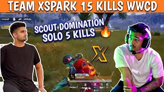 Team Xspark 15 kills WWCD in bgis scrims 🔥 TX domination 🔥 scout on fire 🔥