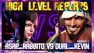 ***(ASAP_RABBITO) Juri vs (DUAL_KEVIN) Rashid***- Street Fighter 6 High Level Replays!!!