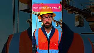 Best worker of the day.👍👍👷 #construction #funnyvideos #adamrose #worker #shortvideo