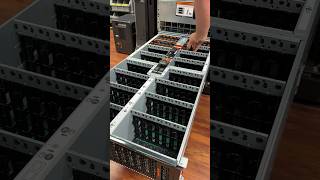 It takes more time than you’d think to fill up this WD 102 bay JBOD. 22TB HDDs going in.