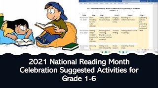 National Reading Month Celebration Suggested Activities for 2021