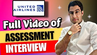 United Airlines  My Assessment Interview / How to apply / All questions & Answers/ Full video