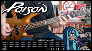 POISON - Cry tough (BASS TABS) [lyrics + PDF]