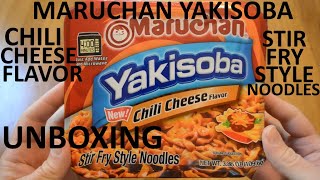 Unboxing Maruchan Chili Cheese Flavor Yakisoba Stir Fry Noodles