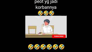 Animasi kartun sekolah, peot jadi korban kona #shortvideo #dhotdesign