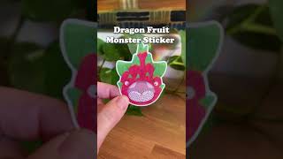 Dragon Fruit Monster Sticker 🐲🍓