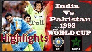 India Vs Pakistan Full Highlights Cricket World Cup 1992 Match | pak vs ind