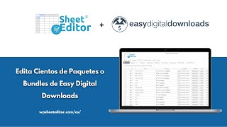 Edita Cientos de Paquetes o Bundles de Easy Digital Downloads