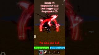 Easy to land ONE SHOT Dough+Dark Dagger+Sanguine Combo || Blox Fruit combo || #bloxfruits #roblox