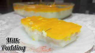 Milk pudding recipe by kitchen with Sifat....Milk pudding recipe with gelatin powder