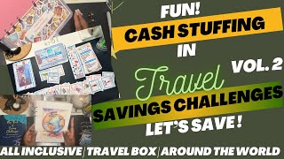 Travel✈️Tuesday | Cash Stuffing All Inclusive Vacation Box | Travel Box |Savings Around The World 🌎💙