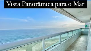 Vista mar total e 300 metros de apartamento com 4 suítes