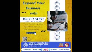 IOB's CD Gold Current Account!