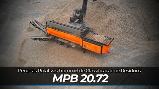 Peneiras Rotativas Trommel de Classificação de Resíduos MPB2072