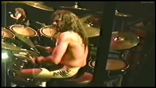 Megadeth, Nick Menza ` Drum Cam Compilation - Clash of the Titan Performance - October 14, 1990